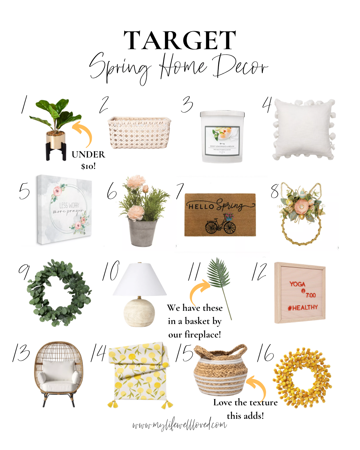 Target Favorites: Cute Spring Home Decor - Healthy By Heather Brown