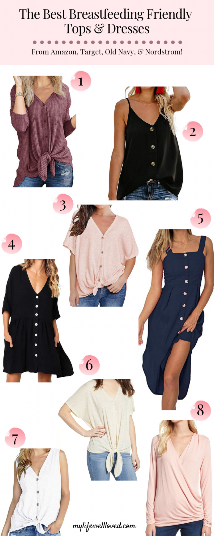 The Best Affordable Breastfeeding Tops & Dresses - Healthy By Heather Brown
