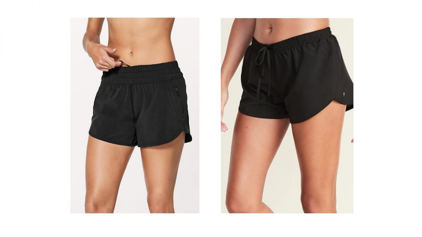 shorts similar to lululemon