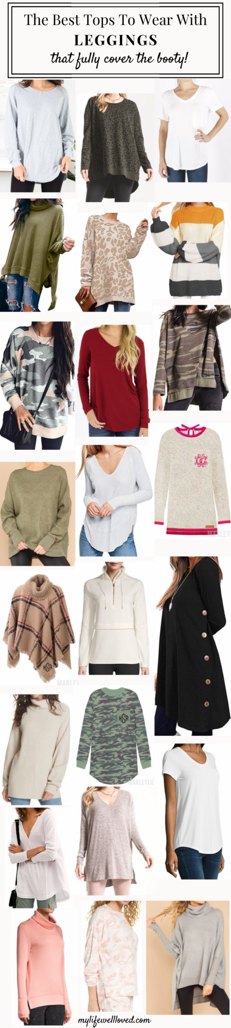 Stylish Tops to Wear with Leggings