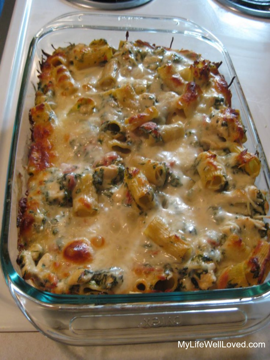 Chicken Spinach Pasta Bake