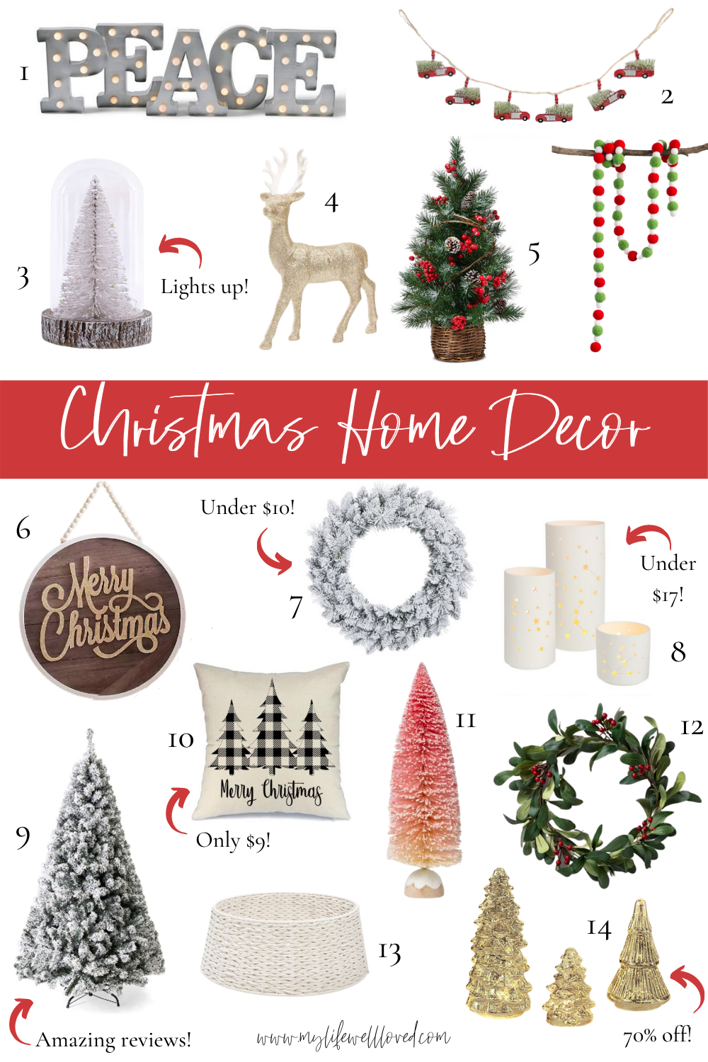 Top 10 Festive Amazon Christmas Decorations - Healthy By Heather Brown