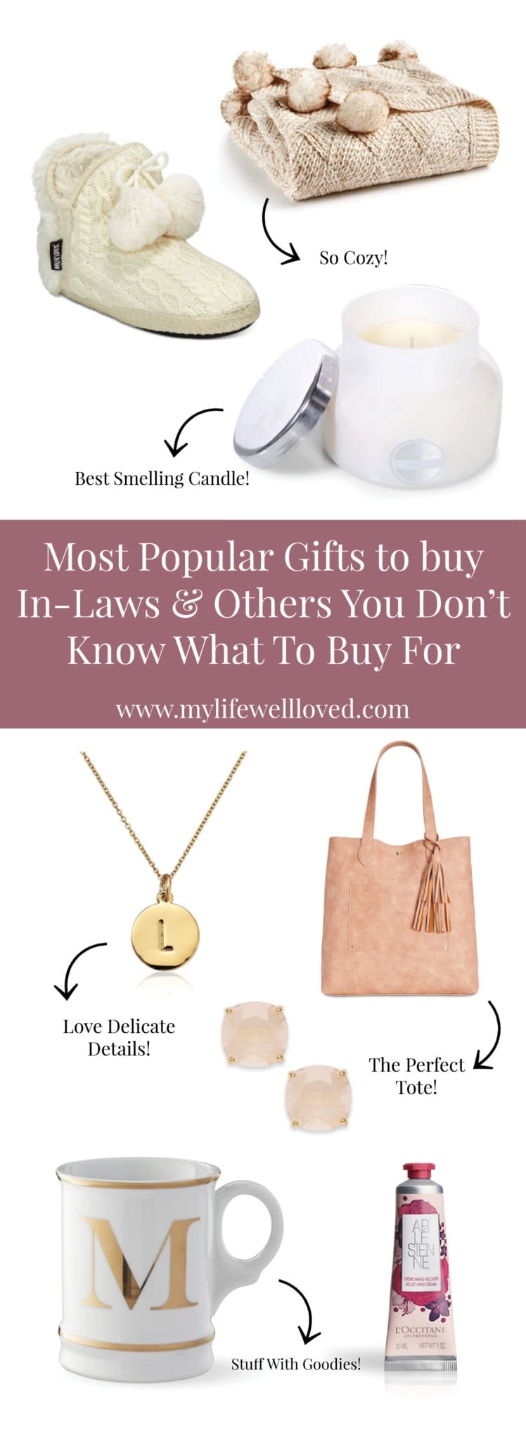 Gift Guide for people you don't know what to buy for them from Alabama blogger Heather of MyLifeWellLoved.com // Mother-in-law gift guide // friend gift guide // teacher gift guide // Christmas shopping guide