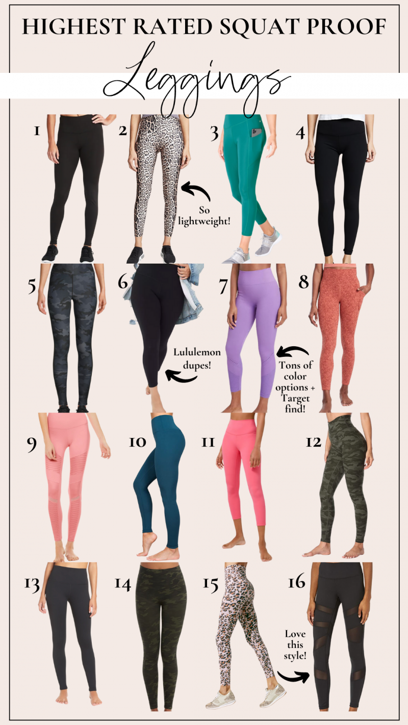 best squat proof workout leggings