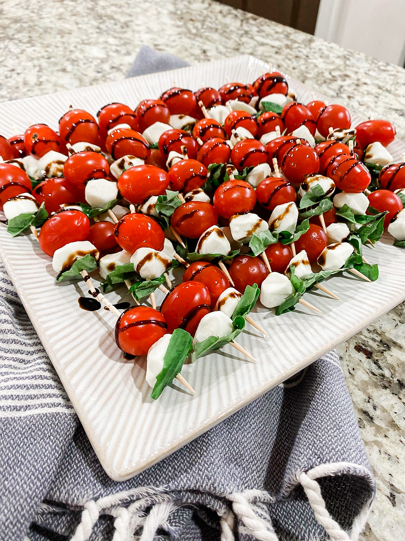 Easy And Quick Caprese Salad Skewers Recipe - Healthy By Heather Brown