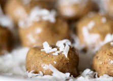 Almond Butter Coconut Protein Balls