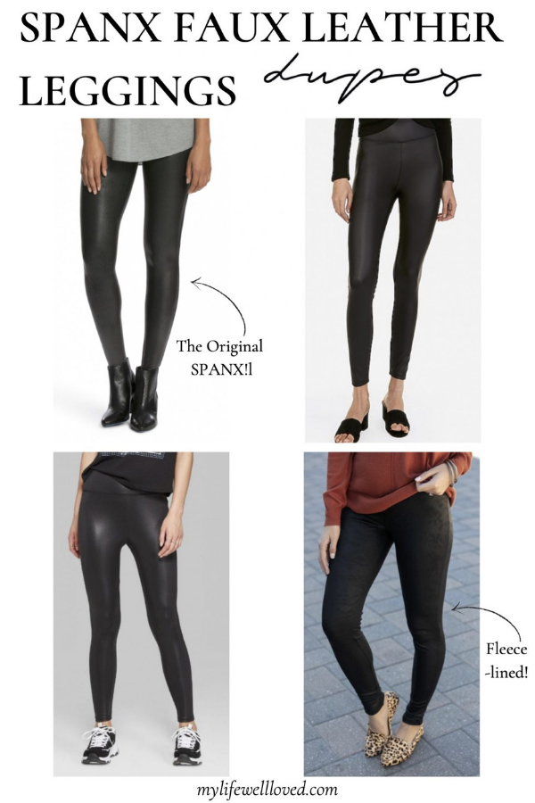 Multiple Ways to Style the Spanx Faux Leather Leggings - Ashley