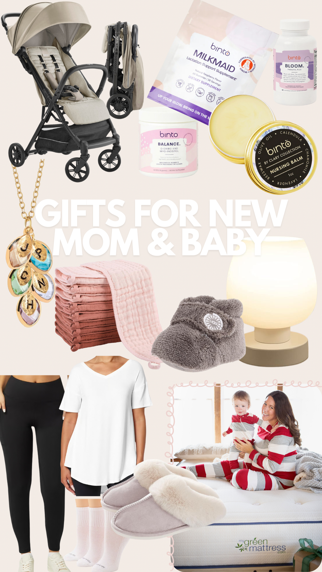 Birmingham life + style blogger and podcaster, Healthy By Heather Brown, shares 25 best gift ideas for new moms and babies!