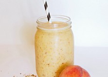 Strawberry Peach Kefir Smoothie
