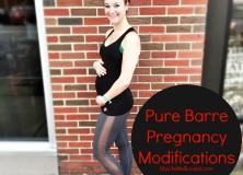 Pure Barre Pregnancy Modifications broken down by sections of class