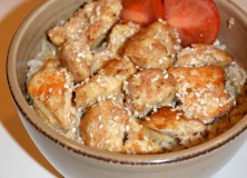 Baked Sesame Chicken Recipe featured by top Birmingham lifestyle blog, My Life Well Loved.