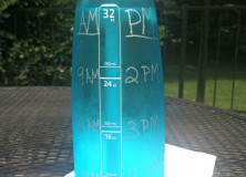 DIY Water Bottle with times