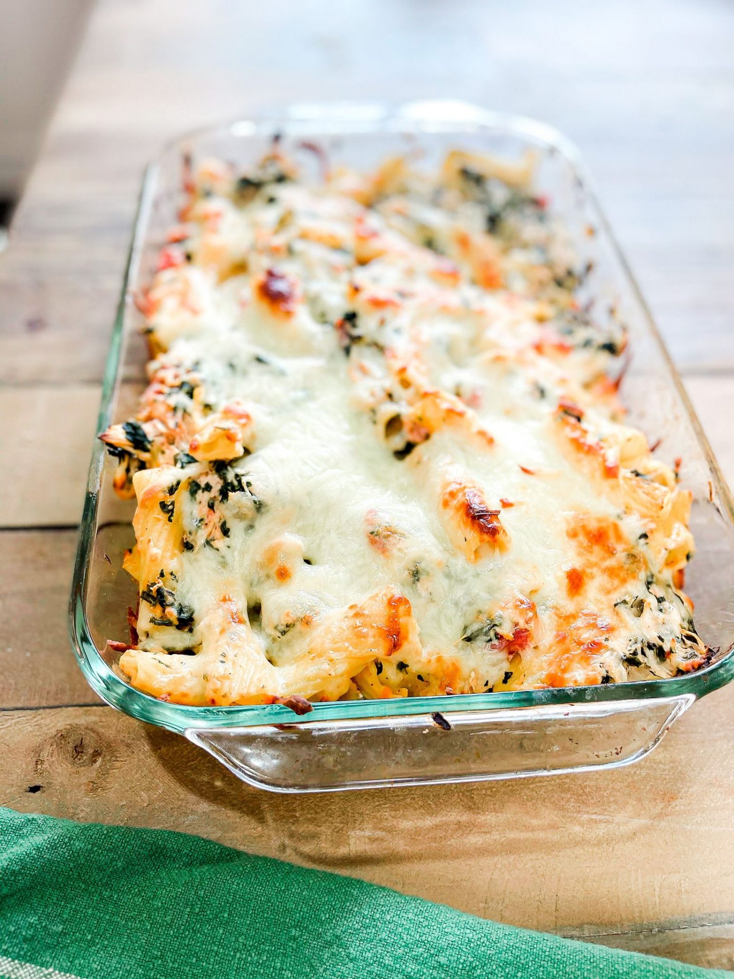 delicious-spinach-chicken-pasta-bake-healthy-by-heather-brown