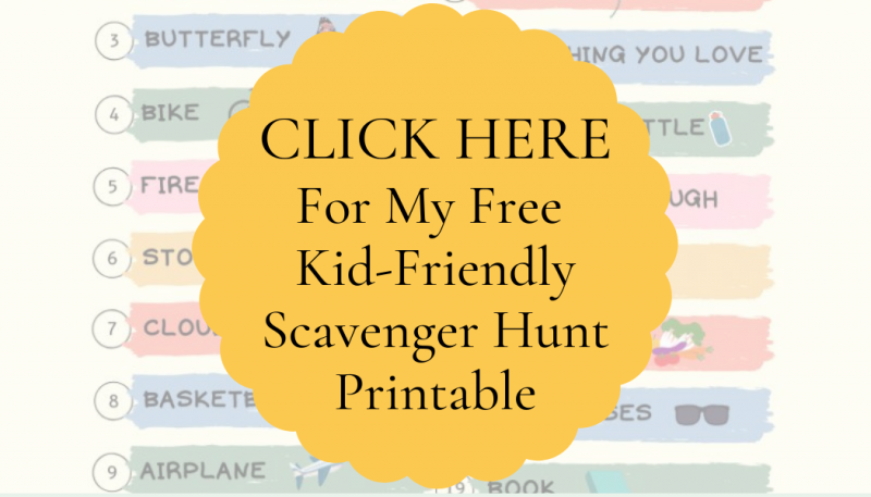 Indoor Scavenger Hunt For Kids FREE Printable - Healthy By Heather Brown