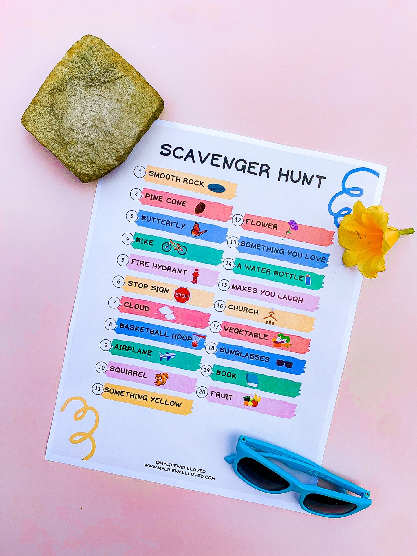 FREE Scavenger Hunt Activity Printable For Kids - Healthy By Heather Brown