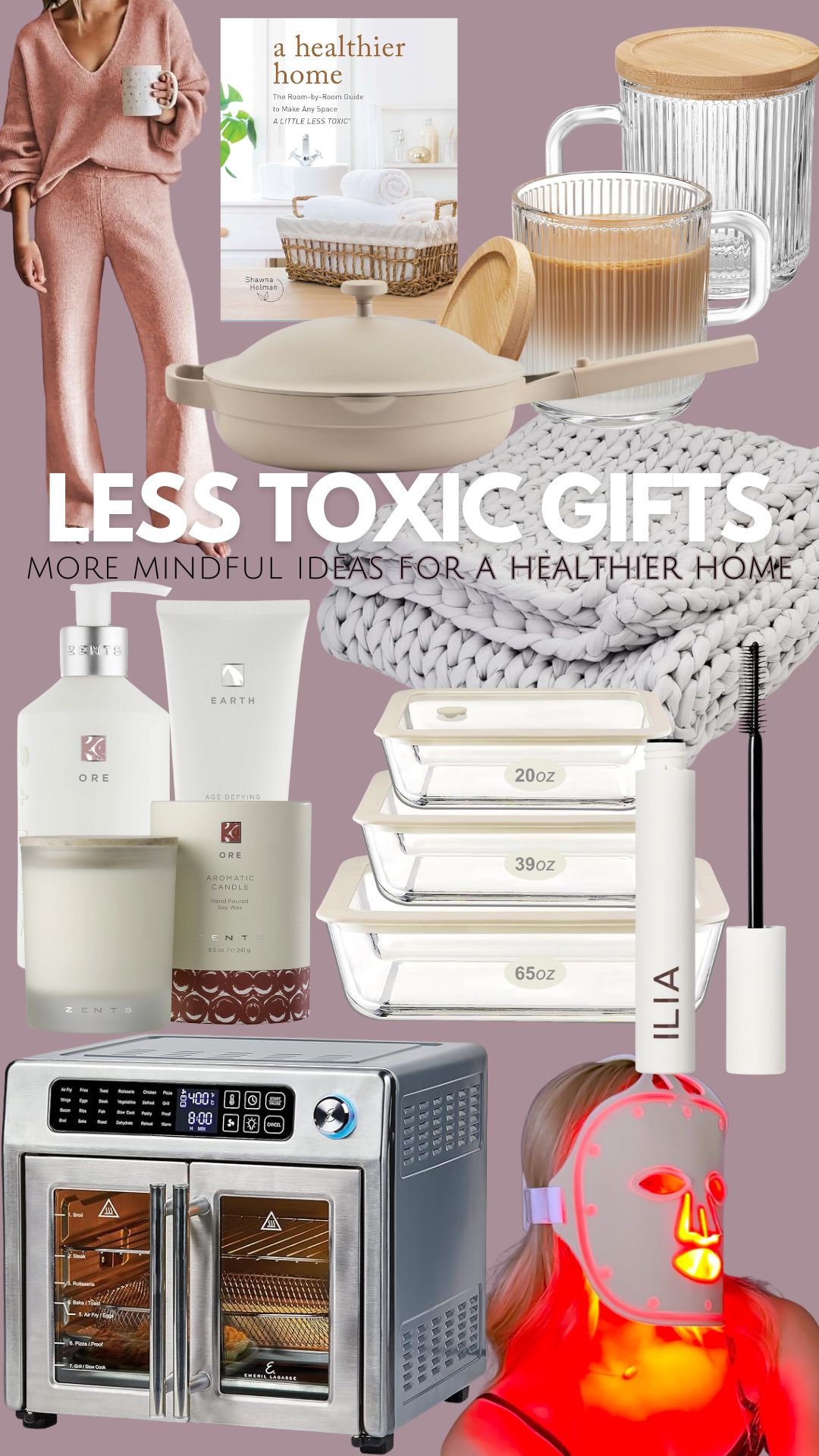 Blogger & podcast host, Healthy By Heather Brown, shares her less-toxic Christmas gift ideas for a healthier home!