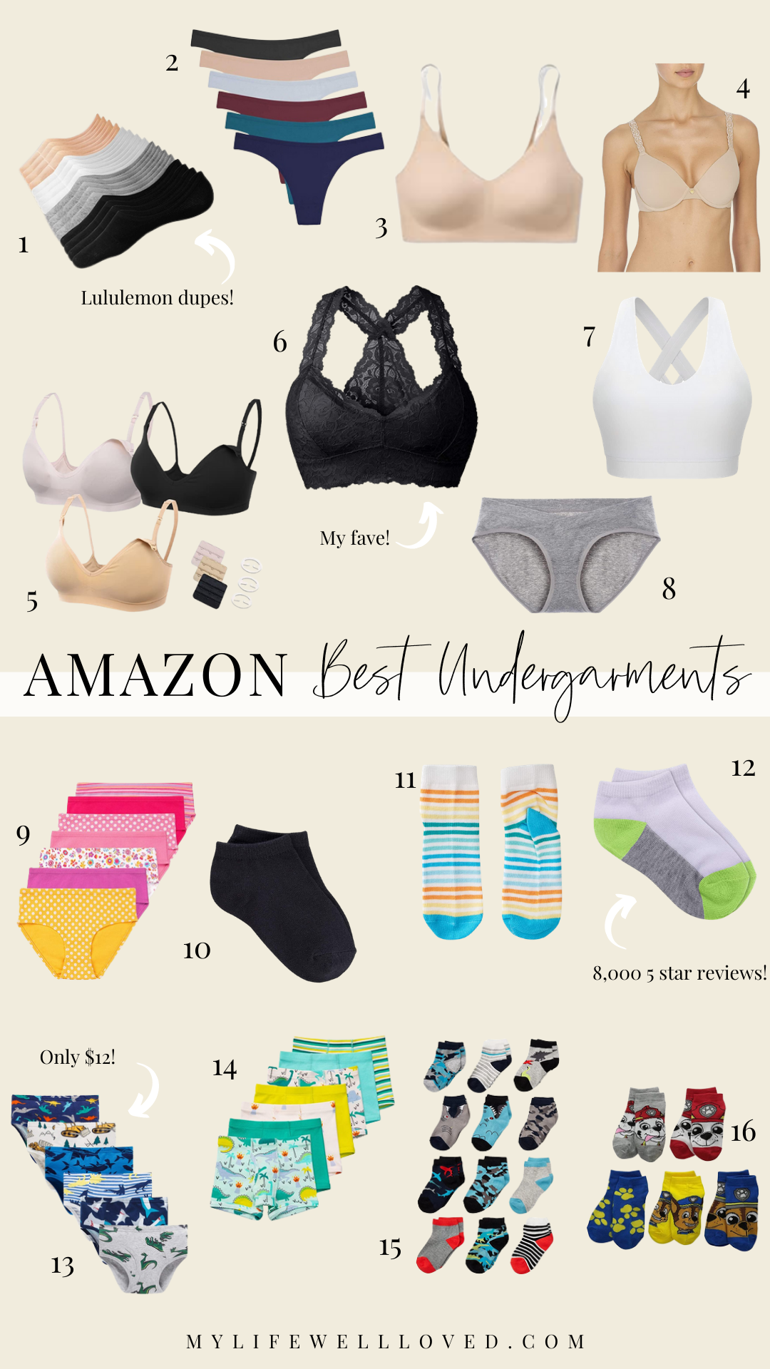 Undergarments: My Favorite Socks, Bras, and Underwear - The Small