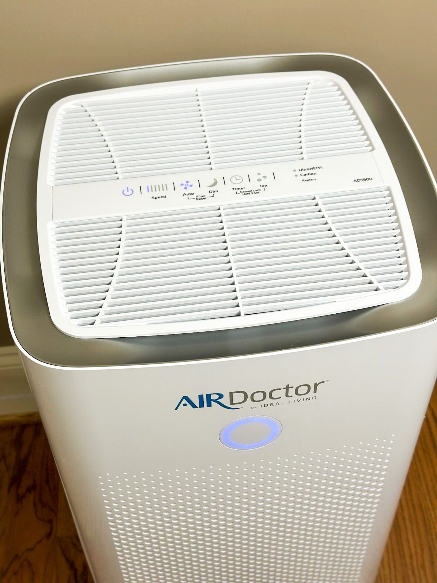 Birmingham blogger + podcaster, Healthy By Heather Brown, shares why clean air in your home matters, with AirDoctor air purifier.